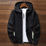 Sport Outdoor Cycling Thin Coat Jackets Man Casual Loose Men's Windbreakers Jacket Male's Waterproof Candy-Colored Outwear Q6128