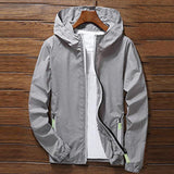 Sport Outdoor Cycling Thin Coat Jackets Man Casual Loose Men's Windbreakers Jacket Male's Waterproof Candy-Colored Outwear Q6128
