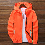 Sport Outdoor Cycling Thin Coat Jackets Man Casual Loose Men's Windbreakers Jacket Male's Waterproof Candy-Colored Outwear Q6128