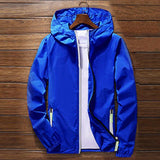 Sport Outdoor Cycling Thin Coat Jackets Man Casual Loose Men's Windbreakers Jacket Male's Waterproof Candy-Colored Outwear Q6128