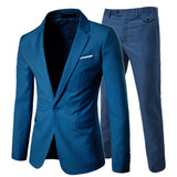 Luxury Men Wedding Suit Male Blazers Slim Fit Suits for Men Costume Business Formal Party Blue Classic Black Blazer