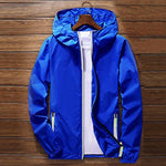 Sport Outdoor Cycling Thin Coat Jackets Man Casual Loose Men's Windbreakers Jacket Male's Waterproof Candy-Colored Outwear Q6128