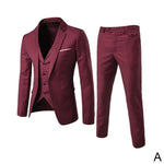 Custom Made 3pcs Business Blazer +Vest +Pants Wedding Suit Male Blazers Slim Suits Vintage Classic Blazers Male Party