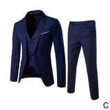 Custom Made 3pcs Business Blazer +Vest +Pants Wedding Suit Male Blazers Slim Suits Vintage Classic Blazers Male Party