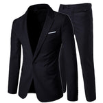Luxury Men Wedding Suit Male Blazers Slim Fit Suits for Men Costume Business Formal Party Blue Classic Black Blazer