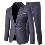 Luxury Men Wedding Suit Male Blazers Slim Fit Suits for Men Costume Business Formal Party Blue Classic Black Blazer